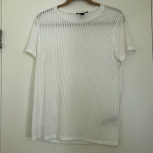 White ribbed t-shirt